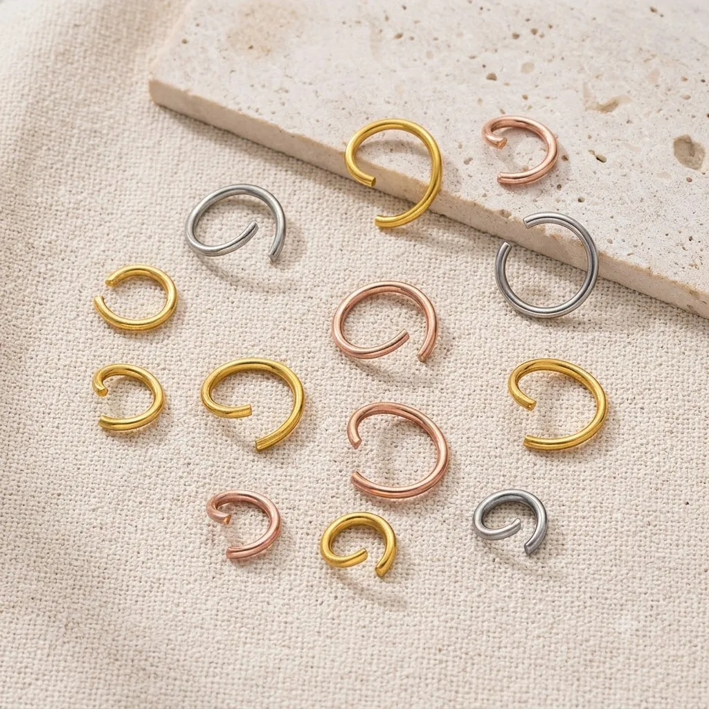100-200pcs/Lot Stainless Steel Split Rings Gold/Steel Color Open Jump Rings For DIY Jewelry Finding Making Connector Accessories