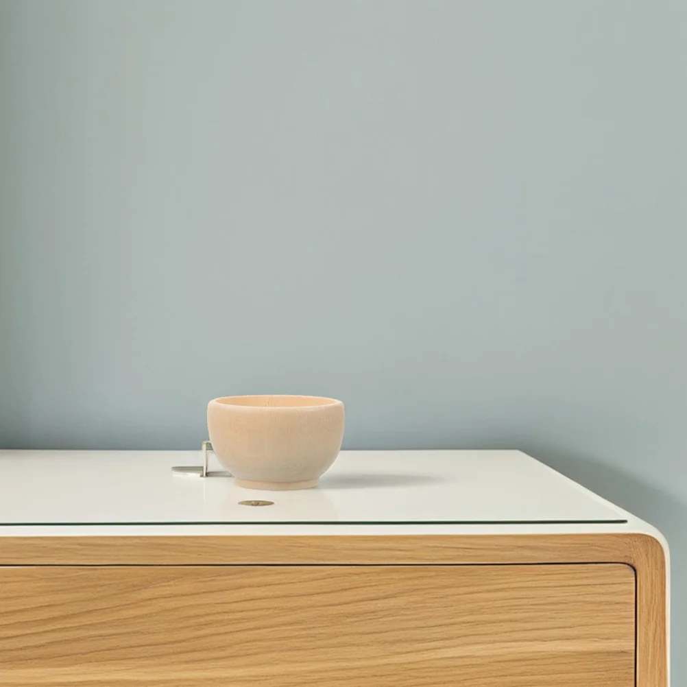 6 Stuks Kinderen Schilderen Houten Kommen 57Mm Mini Onvoltooide Ambachtelijke Kom Set Voor Diy Kunstprojecten Kinderen creatieve Natuurlijke Snack