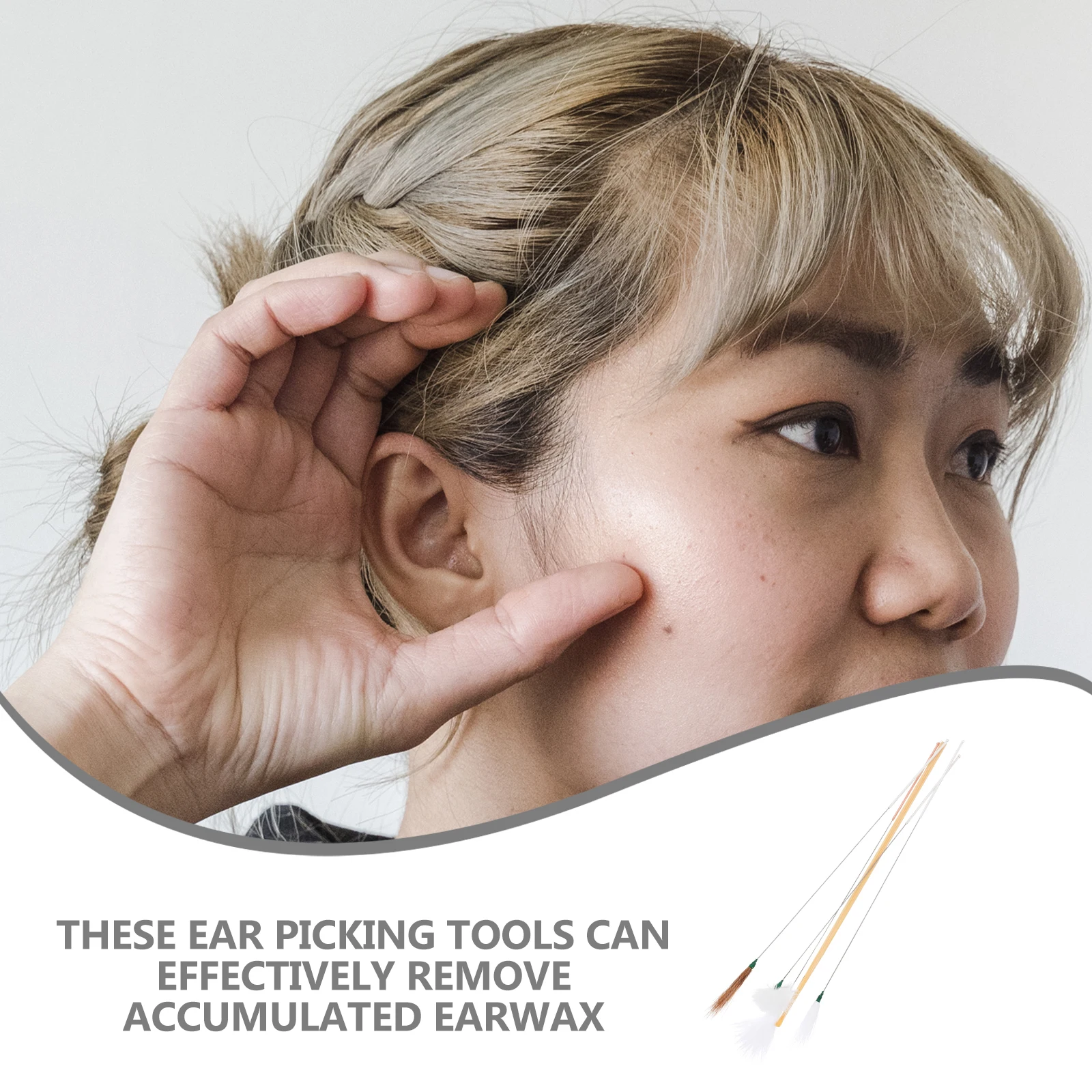 

Инструмент для сбора ушей, комбинированные пластиковые бамбуковые чистящие средства, многоцелевой инструмент для удаления ушной серы, портативный набор ложек для дома