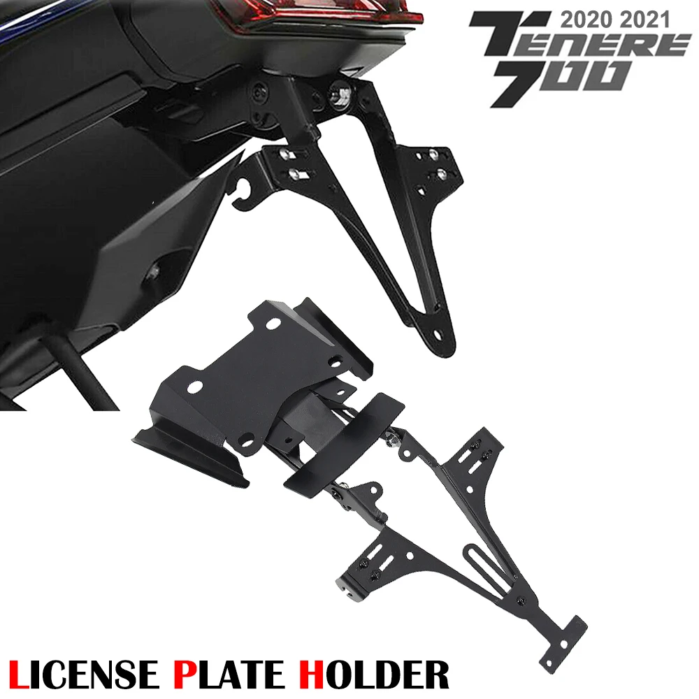 

Motorcycle Accessories License Plate Holder For Yamaha Tenere 700 Tenere700 2020 2021 Rear License Number Plate Holder Bracket