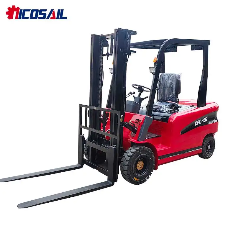 Mini Electric Forklift 2500kg with Customized 3m Height for Processing Plant - Factory Direct Pricing