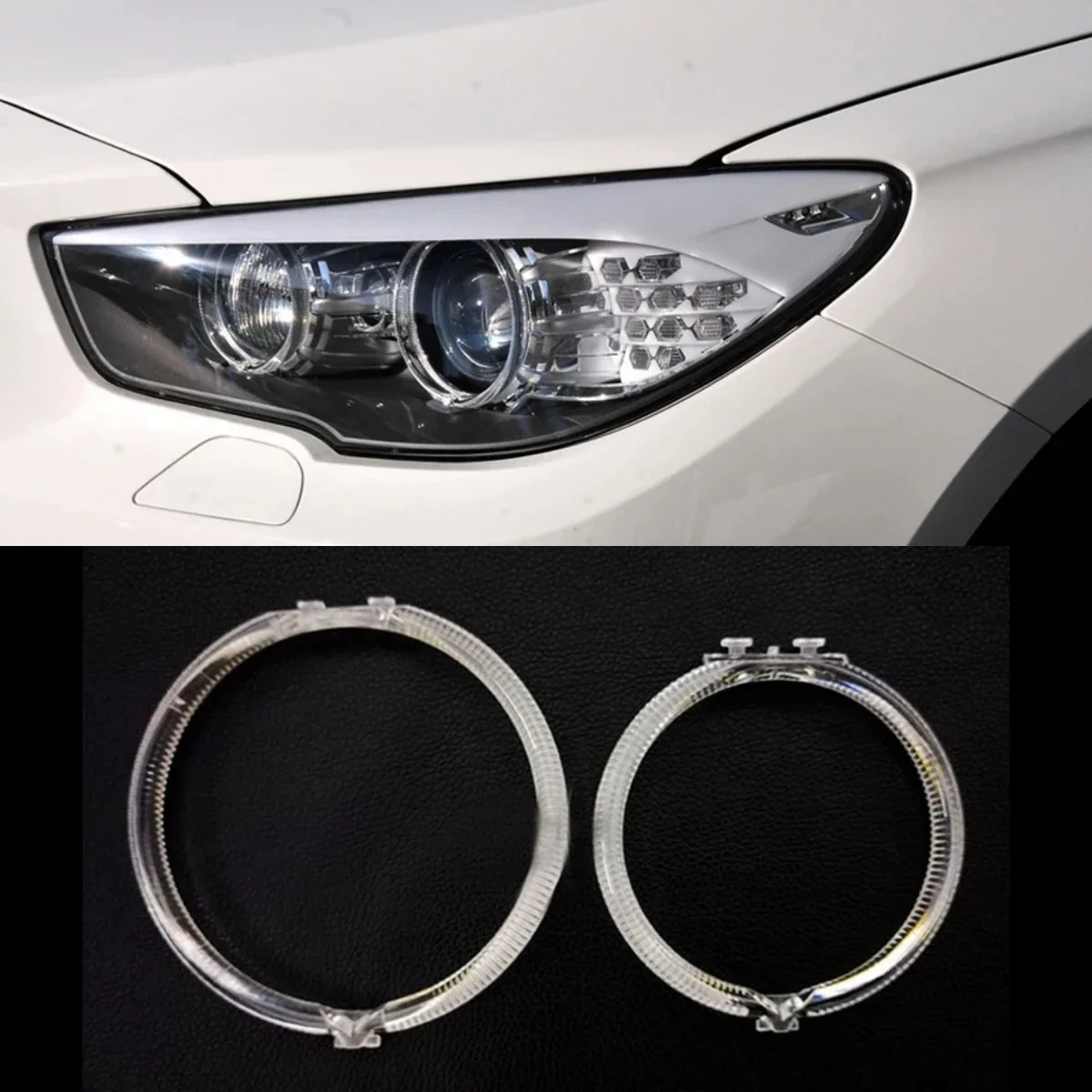 For BMW 5 Series GT F07 Auto Accessories DRL Daytime Running Lights Tube Headlight Light Circle Ring Guide Plate 2010 - 2017