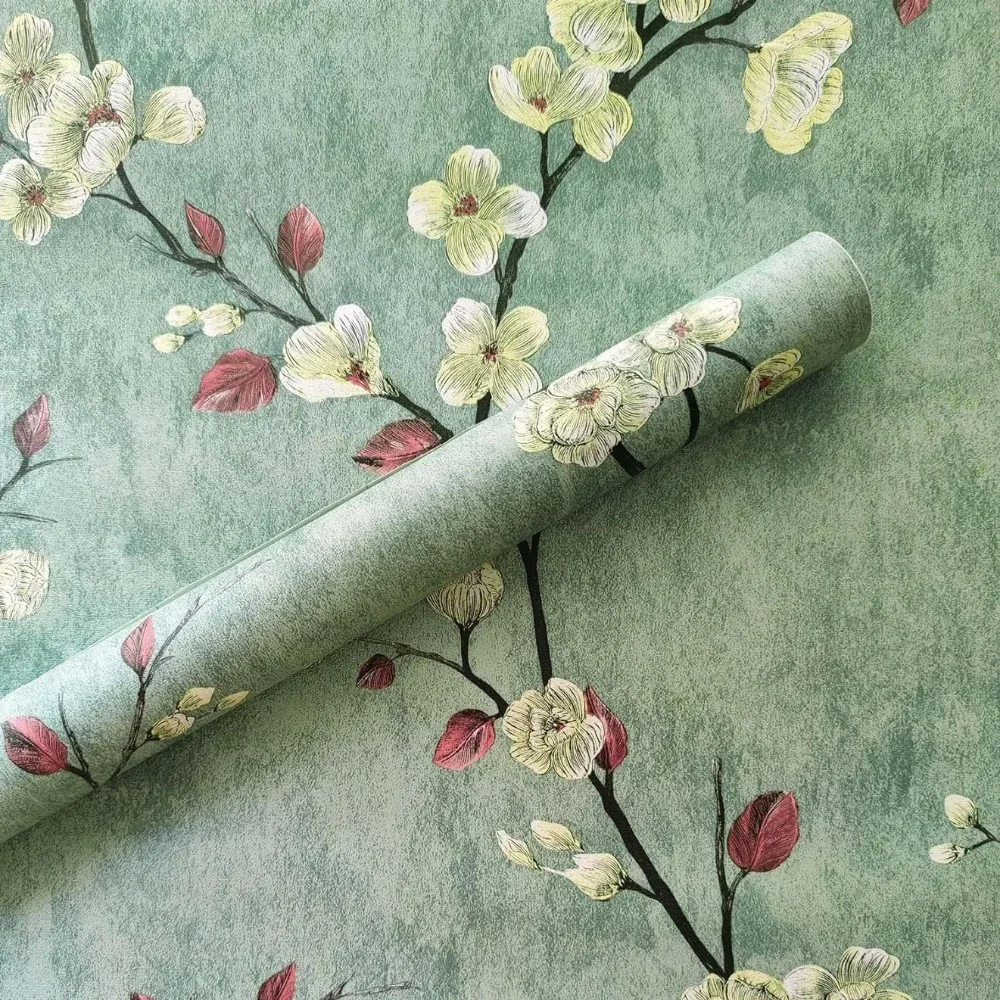 1/3/5/10m Floral Grey Peel And Stick Wallpaper Flower Self Adhesive Waterproof Removable Contact Paper Furniture Table Decorw23