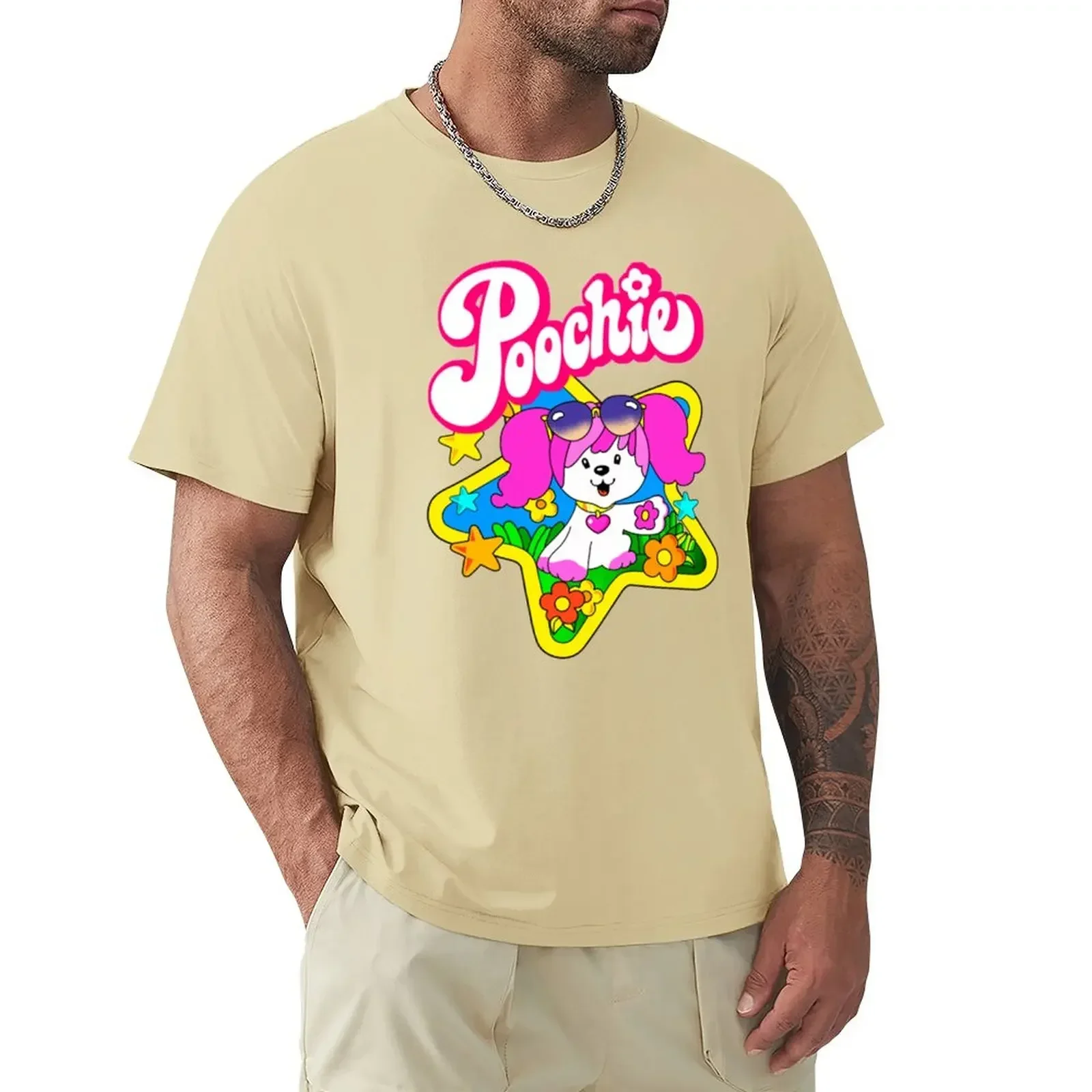 men animal prinfor boys Short sleeve tee cute tops men clothings Poochie T-Shirt plus sizes funnys new edition men clothing