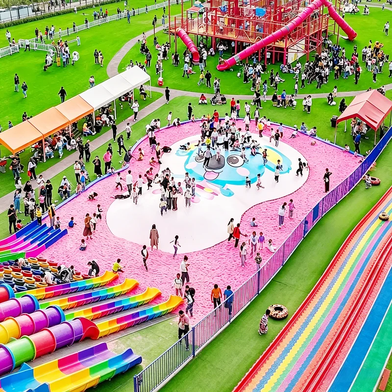 Inflatable Cloud Jumper, Movable Non-Powered Play Equipment, Animal Theme Bouncing Cloud Trampoline, Children's Game Toy