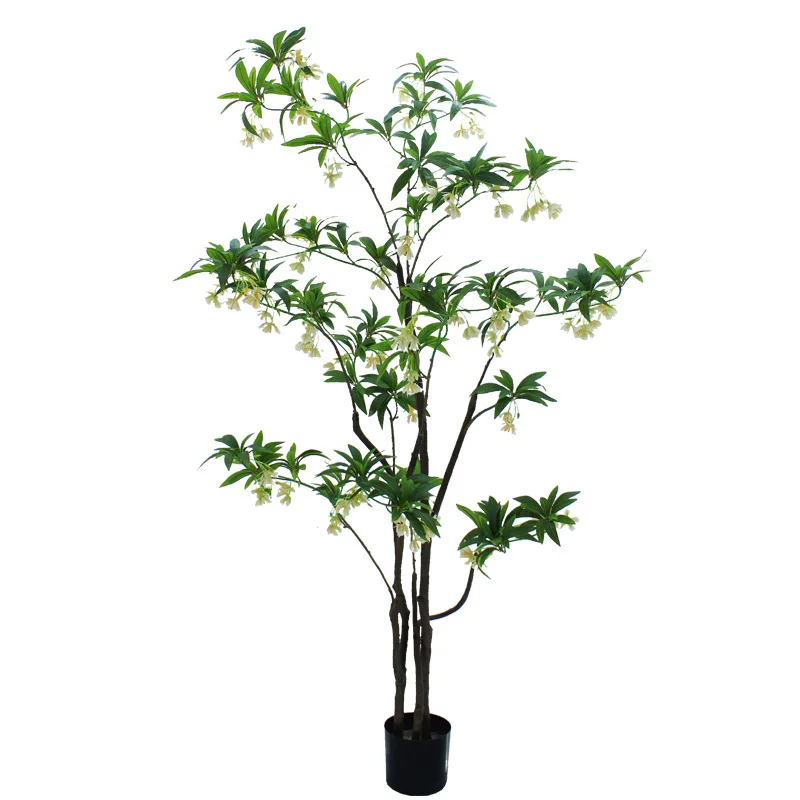 

High-end simulated green plant water stone tree hotel famous hotel large living room store tea room