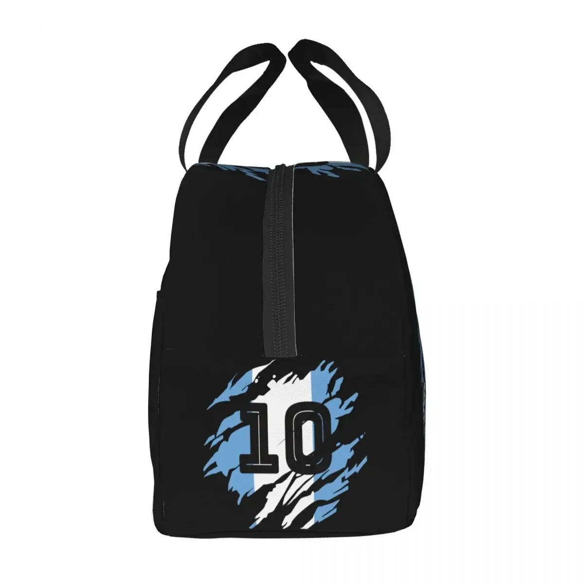 Custom Argentina Soccer Legend Maradonas Insulated Lunch Bag for Women Waterproof Cooler Thermal Bento Box Kids School Children