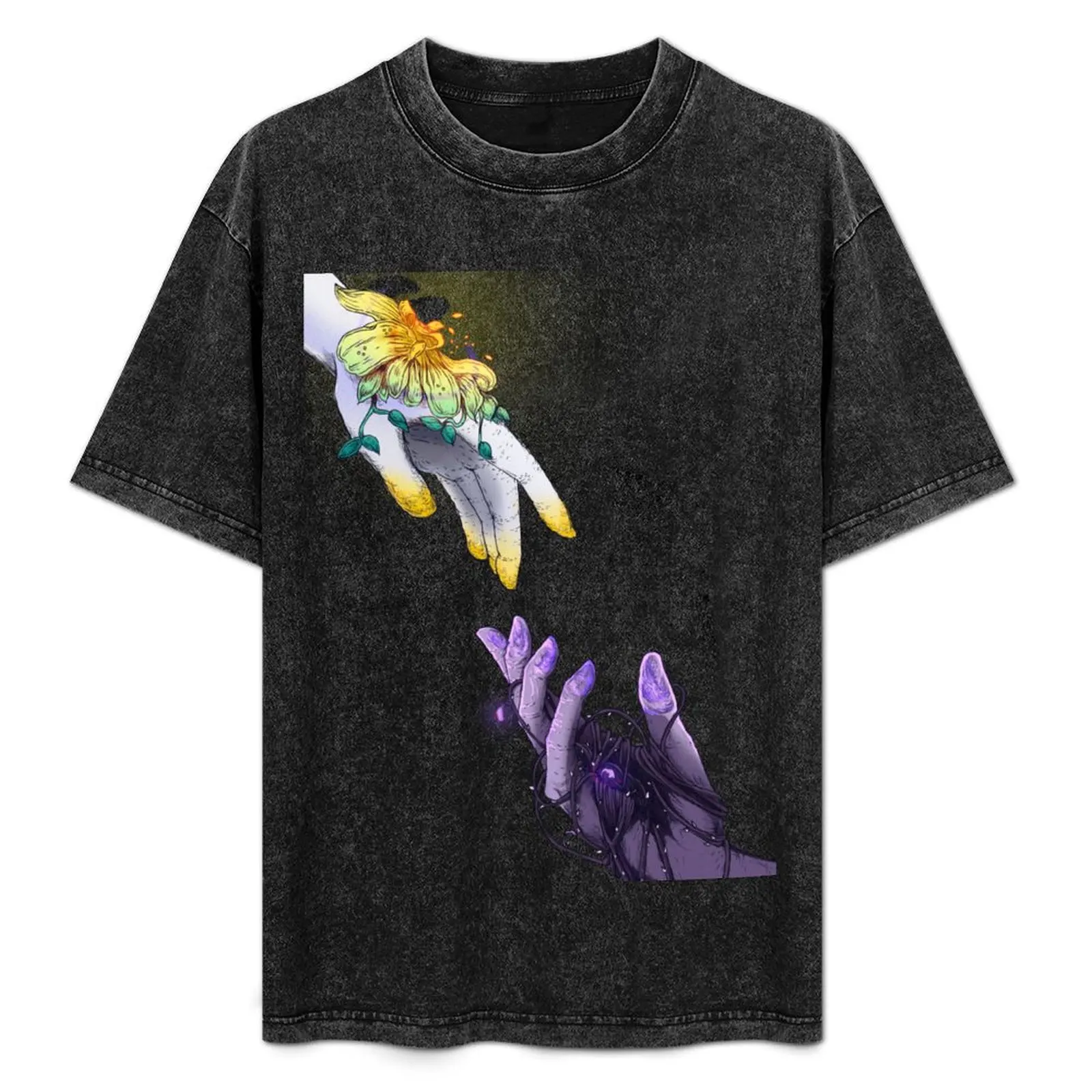 

Hands of the Beginning Illustration T-Shirt Work Duty Casual T-Shirt