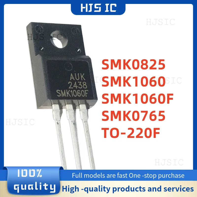 10 Uds nueva calidad SMK0825 SMK1060 SMK1060F SMK0765 TO-220F transistor de efecto de campo MOS de canal N electrónica MOS FET