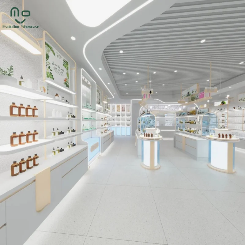 Custom.Luxury متجر مستحضرات التجميل عرض خزائن عرض ماكياج العطور متجر الرف عرض الرف #6