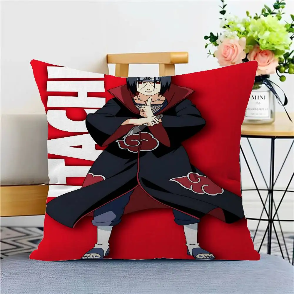 Classic Anime U-Uchiha Itachi Maple Design Cushion Cover Happy Autumn Harvest decor Holiday Decorati Pillow Cover