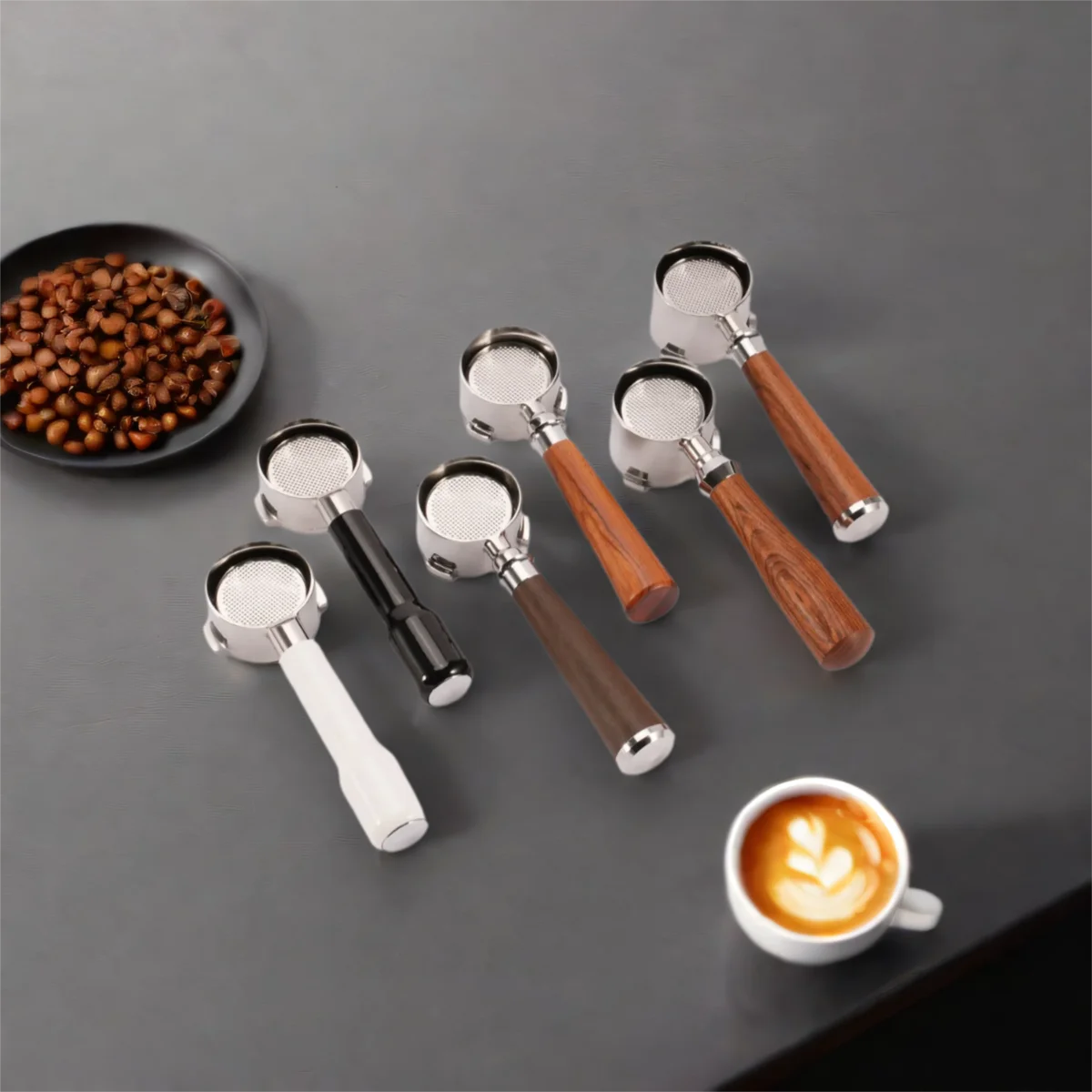 

Stainless Steel 51mm Coffee Portafilter Handle with Basket for Delonghi EC221 EC0311 EC156B 2-Ears Bottomed Coffee Making Tool