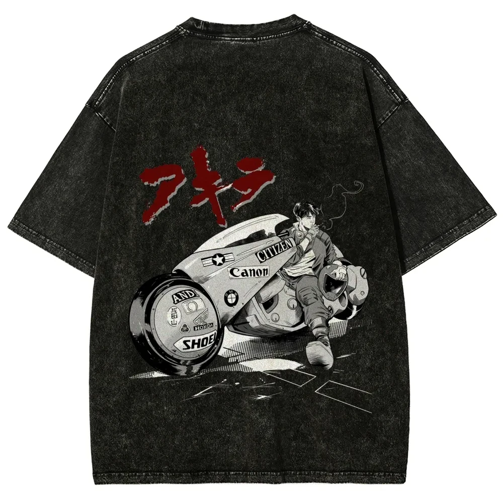 

Футболка Digimon Adventure Taichi Agumon из винтажного выстиранного хлопка, унисекс, летняя, оверсайз, уличный стиль, 2026