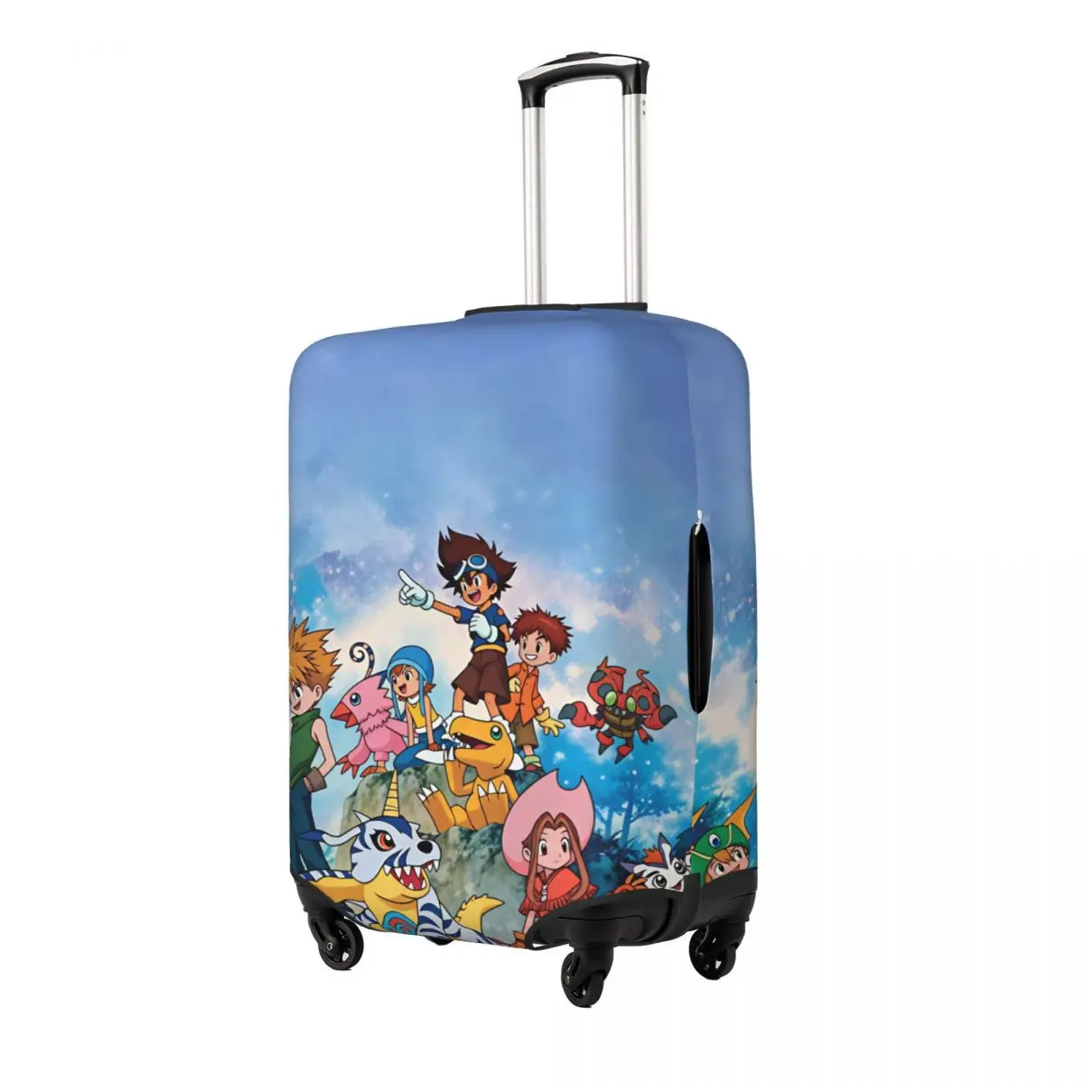 Digimon Suitcase Cover Holiday Business Useful Luggage Accesories Protector