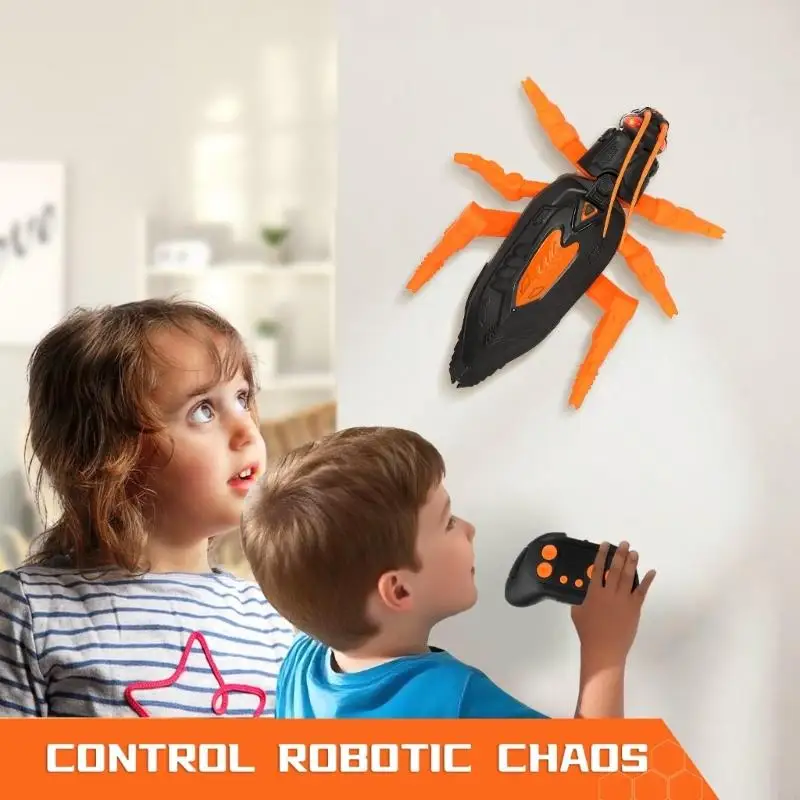 Roba control remoto escalada magnética juguete robot que puede arrastrarse, adecuado para niños 4 años en adelante y