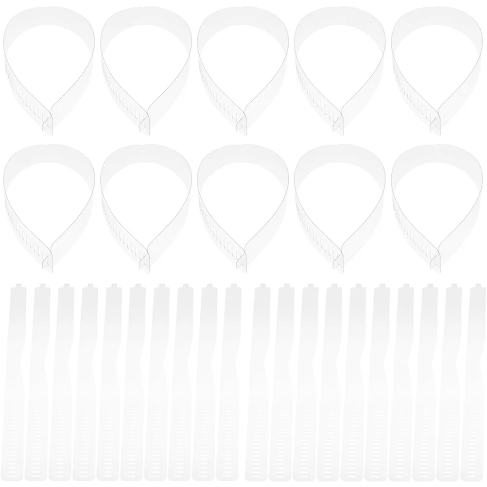 60 قطعة شرائط طوق شفافة بولي كلوريد الفينيل قابل للتعديل طوق القميص دعم دائم البلاستيك يبقى للرجال النساء بلوزة تحديد الإمدادات #5