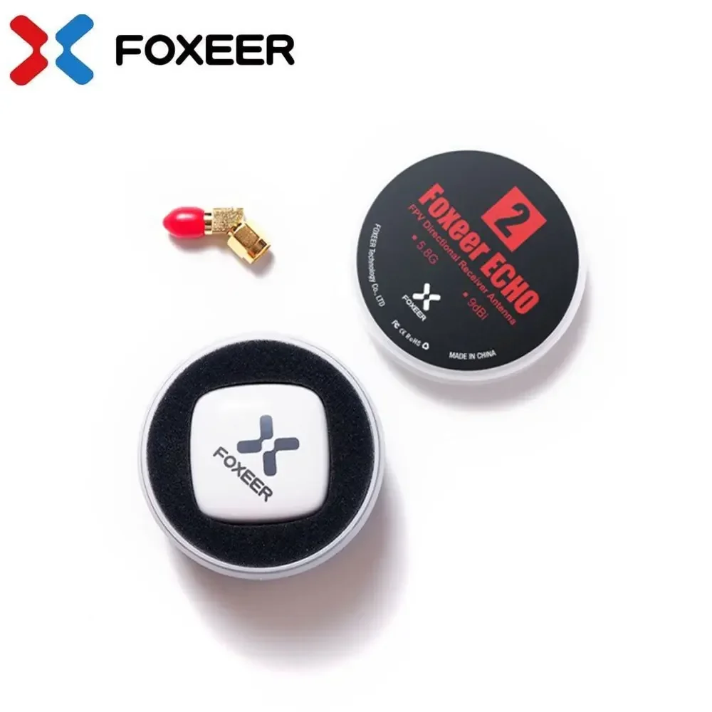 Foxeer Echo V2 2 5.8GHz 9dBi Patch Antenna LHCP RHCP for RC Airplane FPV Racing Freestyle Drones VTX VRX Goggles Monitor