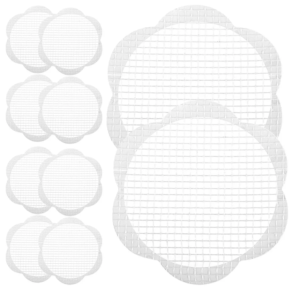 

10pcs Disposable Hair Catcher Filter Sticker Floor Drain Anti-Clog Mesh Shower Sink Draining Stickers Bathroom Sewer Filter