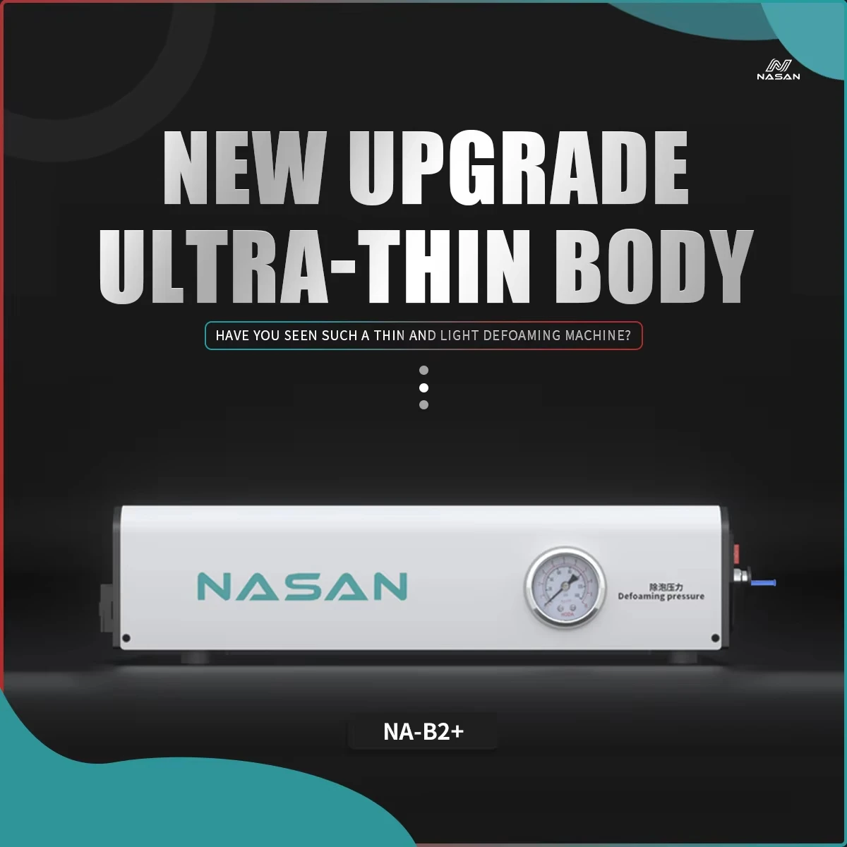 NASAN B2 + LCD مزيل فقاعات الهواء 7 بوصة المدمج في ضاغط الهواء آلة إزالة الفقاعات للهواتف المحمولة شاشة إصلاح أدوات تجديد