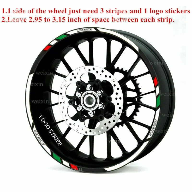 21" 18" Wheel Hub Motorcycle Accessories Stickers Rim Decal Reflective Stripe For Suzuki DR650S DR650SE DR 650S 650SE 650 S SE