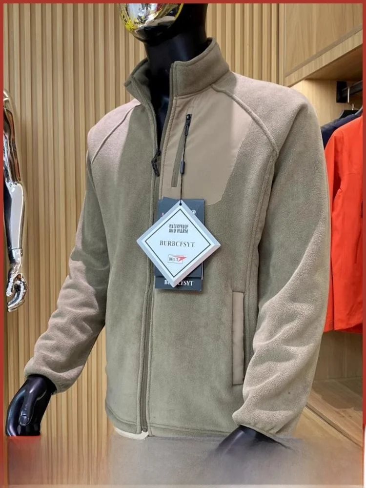 

High Densi Cosite Fce Толстовка с капюшоном Jaet Мужская повседневная универсальная теплая верхняя одежда с воротником-стойкой Молодежная мода