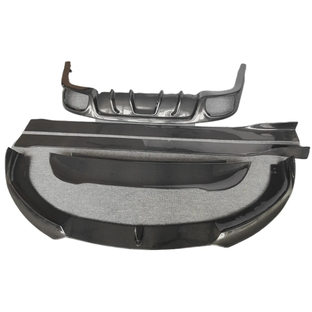 

Used for Porsche Panamera 10-13 year 970 970.1 carbon fiber A-style front lip rear diffuser side skirts rear spoiler body kit