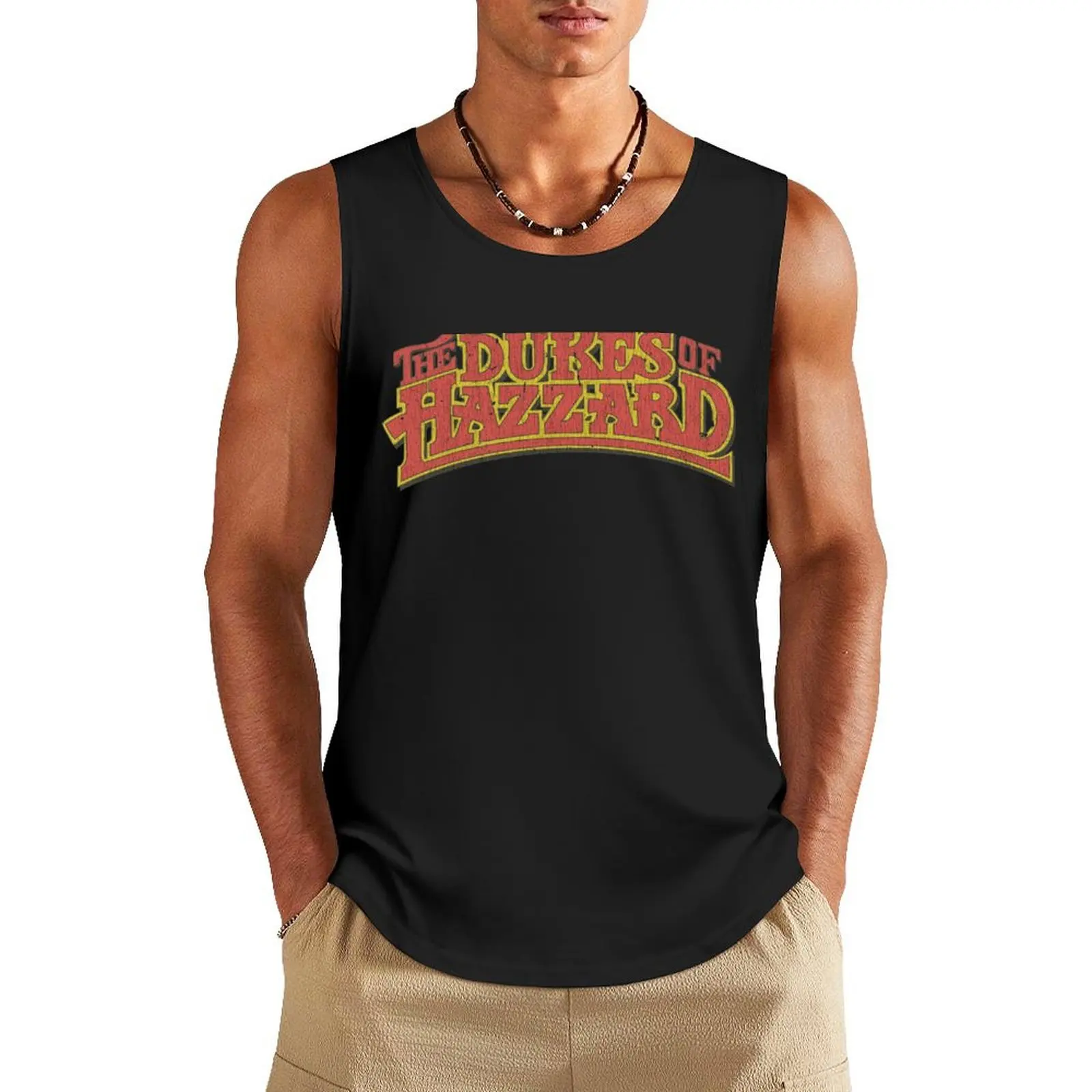 

Dukes of Hazzard Slab Logo Tank Top sports vest gym bodybuilding man sports clothes for men
