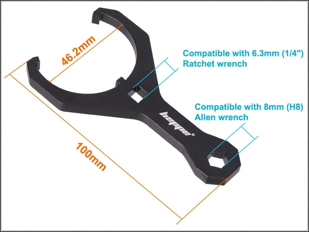 HEPPE Fahrrad-Hinterbaudämpfer-Reparaturwerkzeug für FOX Float X2 Serie Hinterradfederungsdämpfer – Detail 2