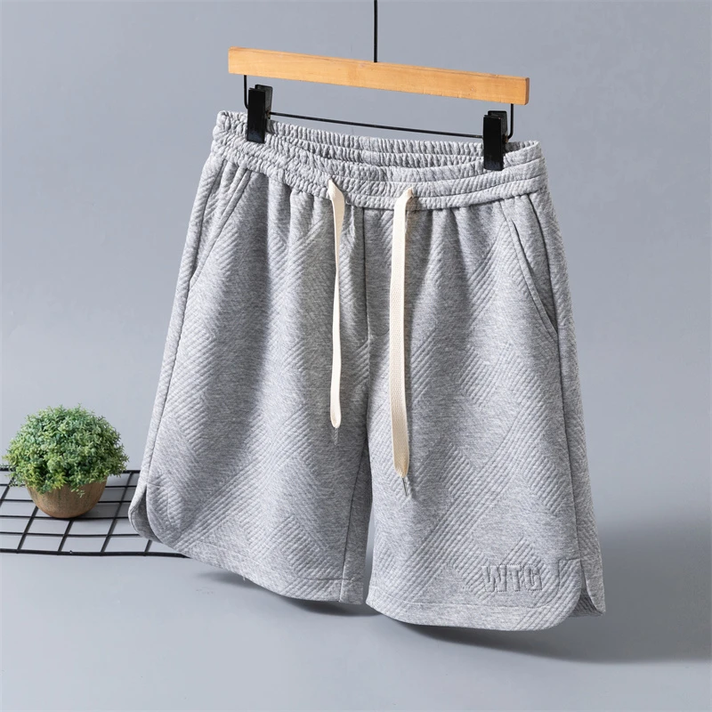 Ice silk casual shorts for men in summer, thin and quick drying five inch beach pants, summer American fashion brand men's mid l