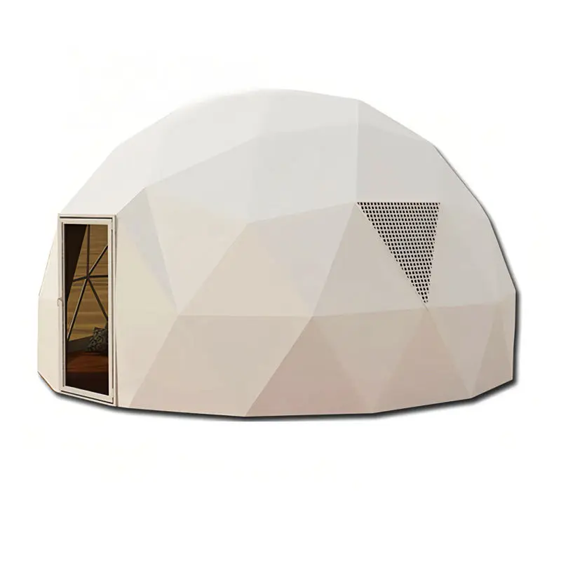 Garden Igloo Dome Tent with Panoramic Window Glass Door for Luxury Glamping Resort Backyard Outdoor Living Cabin