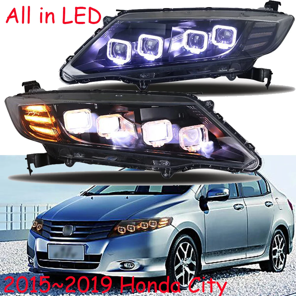 2015~2019 car bupmer head light for Honda City headlight Cruiser car accessories All LED fog City headlamp