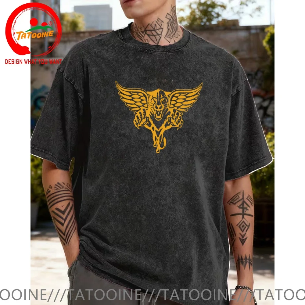 

Vintage Washed Cotton T-Shirt IDF Israel Jewish Military Zahal Golani front gold T Shirt for Men Fashion Trendy Casual Clothing