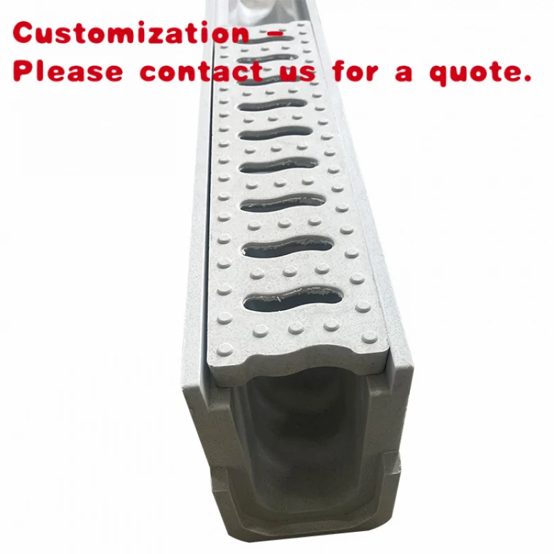 

custom.Landscape Building Material SMC Resin Concrete Drainage Channel Galvanized Steel Frame Environmental Recyclabl