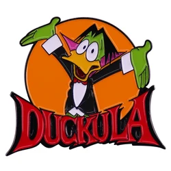 Countt Duckkula Cartoon TV Series Enamel Lapel Pin Duck Badge Brooch Backpack Decoration Jewelry