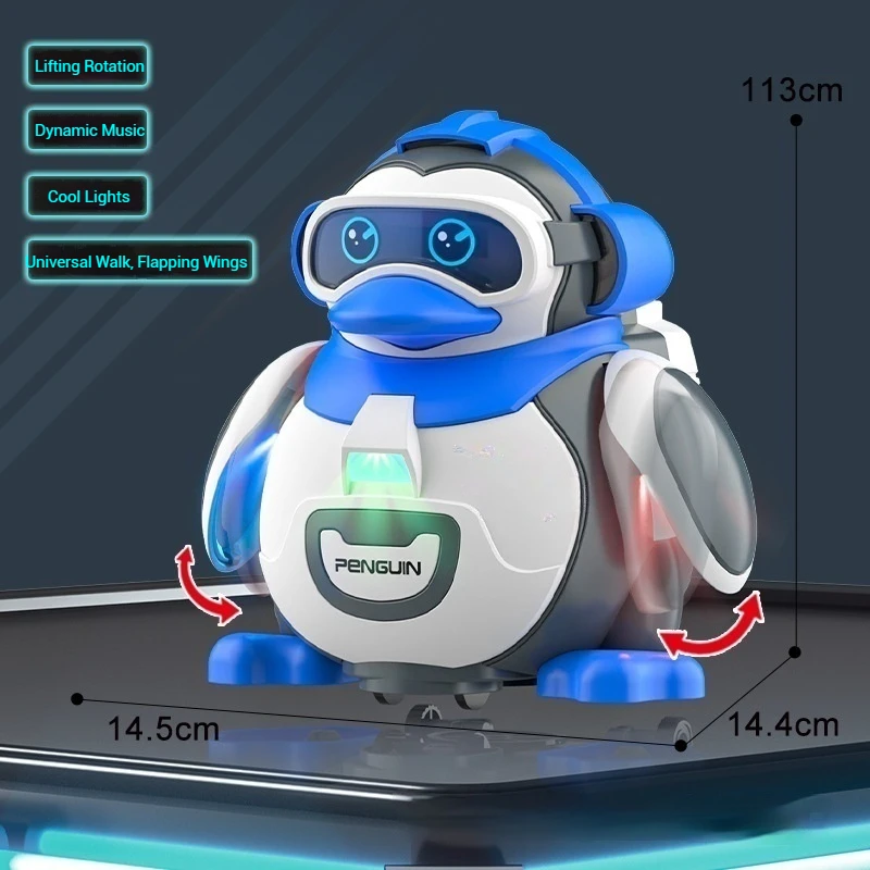 الأطفال الموسيقى الكهربائية هزاز البطريق ألعاب الأطفال التعليم المبكر المشي التنوير نموذج الحيوانات الأليفة الإلكترونية لعبة الرقص الهدايا