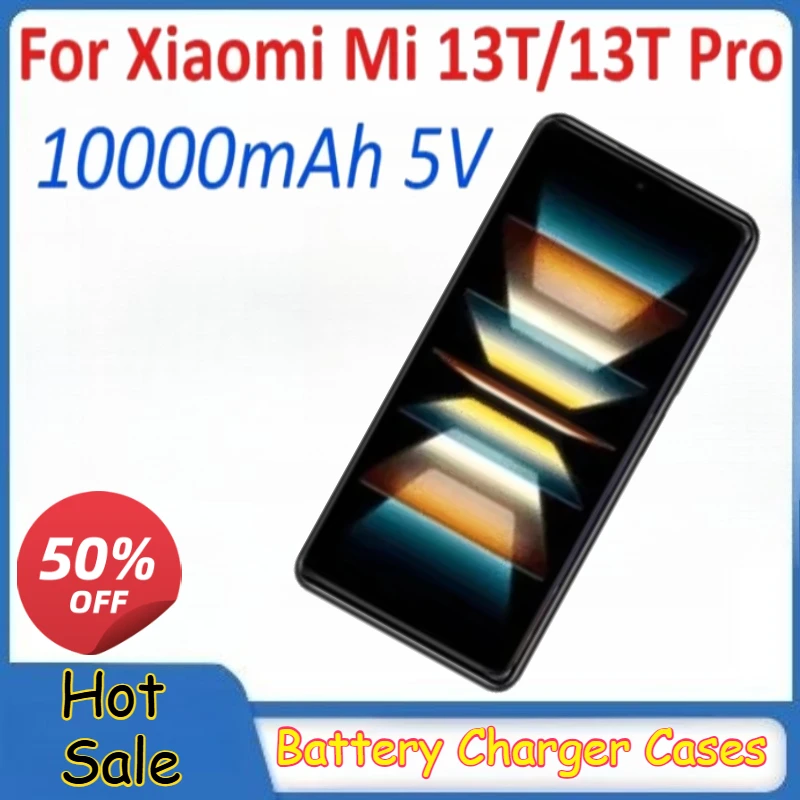 

For Xiaomi Mi 13T Portable Charger Power Bank Case for Xiaomi Mi 13T Pro 10000mAh Battery Charger Cases Battery Cover Powerbank