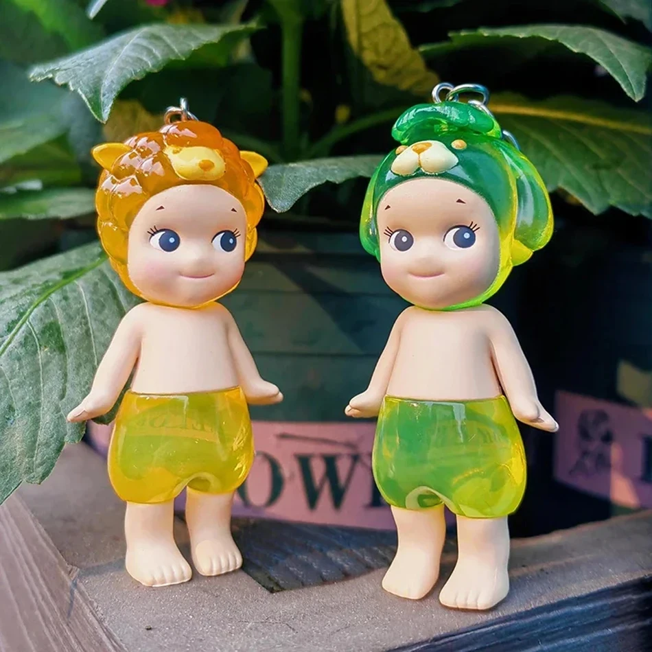 Casa de dulces llavero de Ángel caja ciega muñeca bolsa colgante hecho a mano creativo juguete de dibujos animados cumpleaños regalo del Día de San Valentín cajas misteriosas