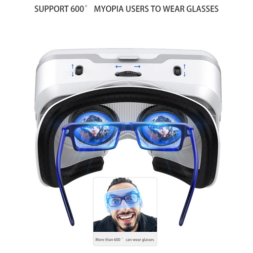 Imagen 2 del producto Casco VR Shinecon 10,0, gafas 3D, casco de realidad Virtual para teléfono inteligente, gafas, auriculares, binoculares de videojuegos Viar