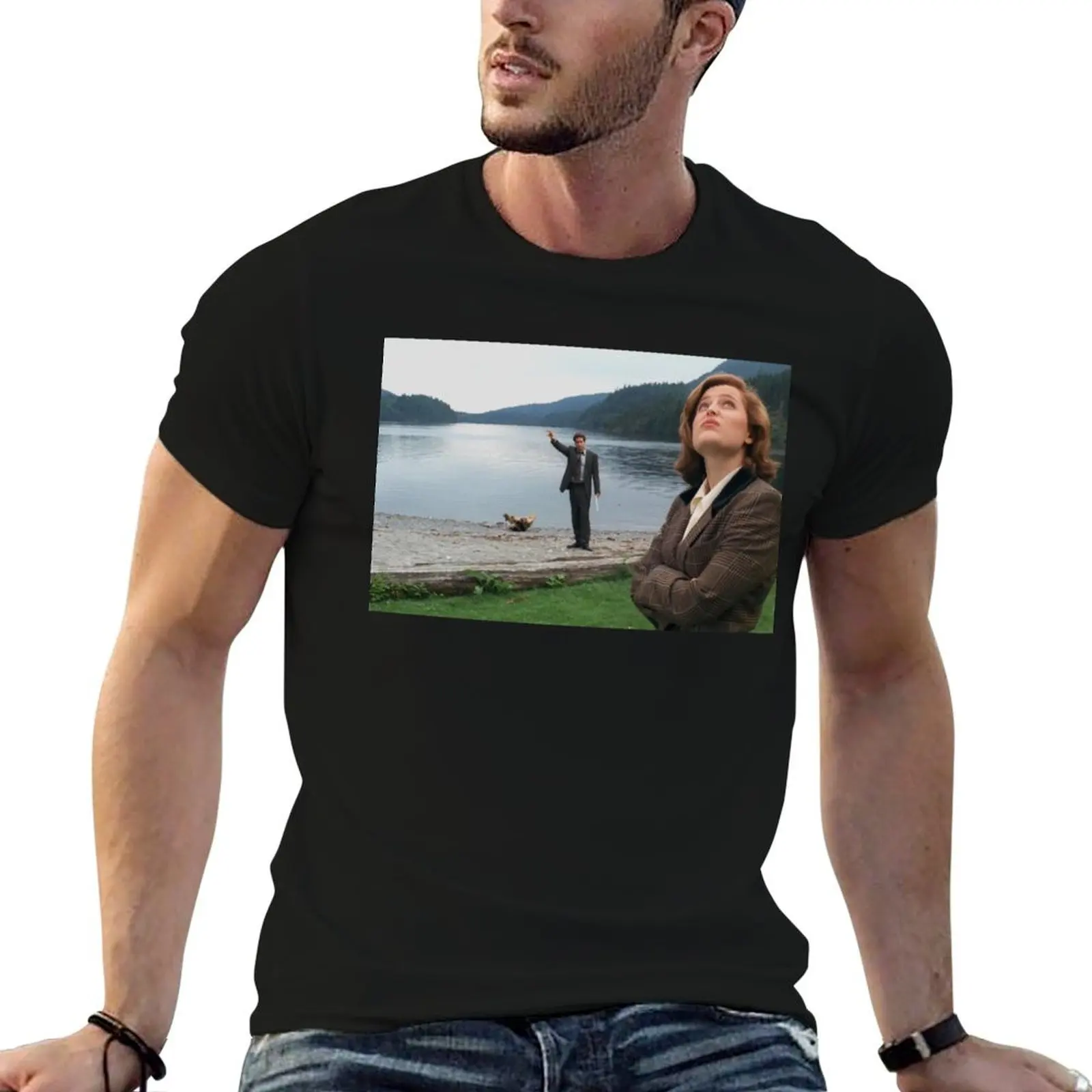 Mulder and Scully - The X-Files T-Shirt Sporty Breathable Short Sleeve T-Shirt