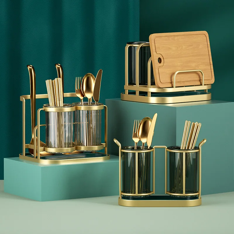 Kitchen Tableware Utensil Organizers Wall Hanging Knife Spoon Fork Chopstick Holder Storage Rack