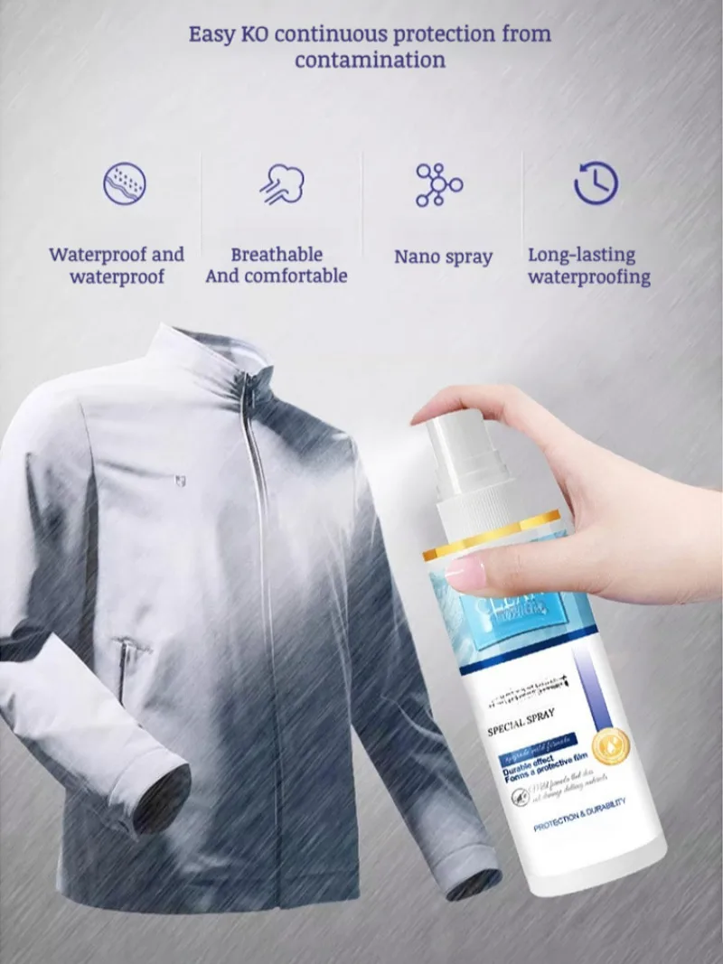 Imagem -03 - Spray de Limpeza Impermeável Revestimento Nano Repair Roupa Hidrofóbica Chuva Mancha e Água Nano