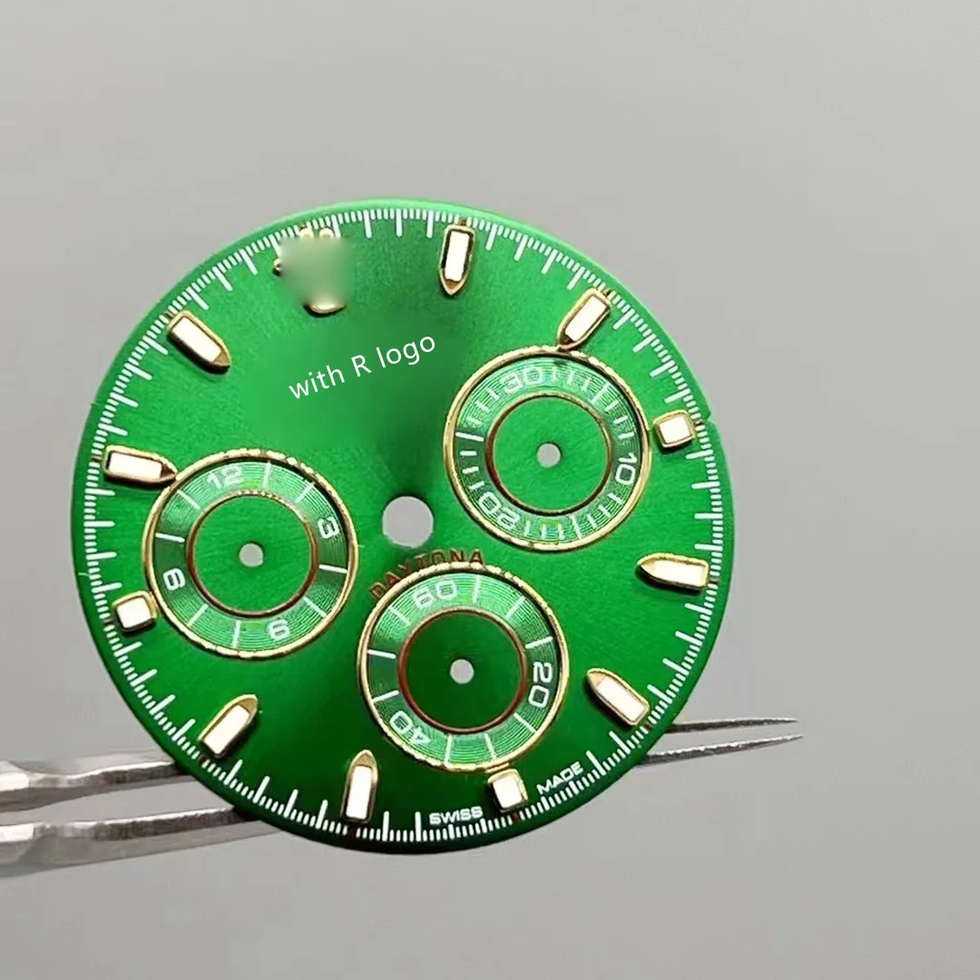 Green Watch Dial For  116508 Compatible with 4130 Movement Aftermarket Watch Accessories