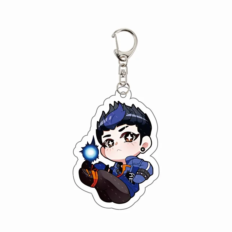 VALORANT Acrylic Keychain Double-Sided Chibi Jett Sage Killjoy Reyna Pendant Bag Accessories Fans Cosplay Gift view 4