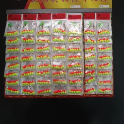 80packs/lot Fluorescent Seven-star Float Mixed color Carp Fishing Float Accesories Pesca Buoys Large Medium Small Size J545