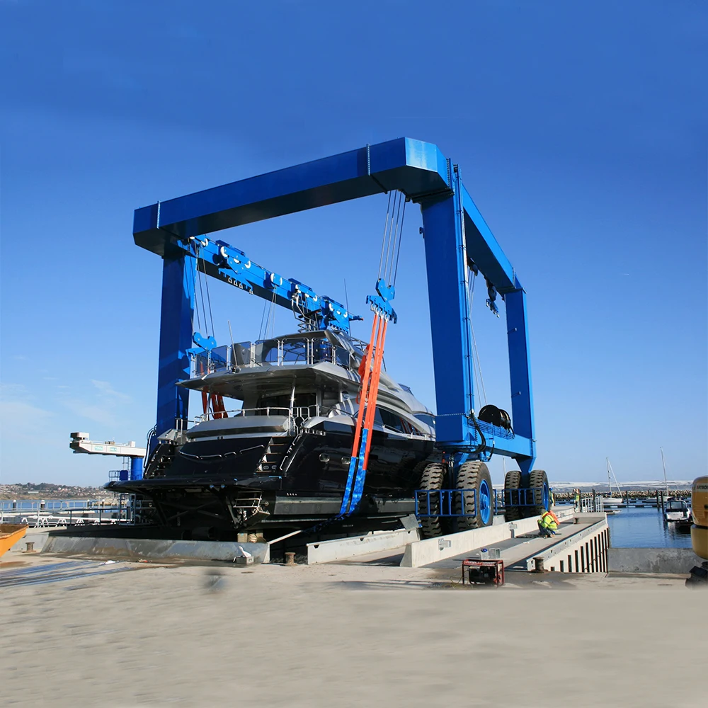 300T 400T Custom Hydraulic Marine Travel Lift Boat Hoist Crane Good Price China Suppliers Manufacturers