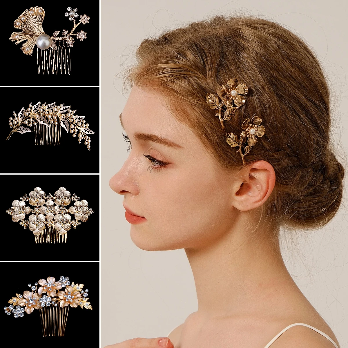 Alloy Flower Hair C… - image
