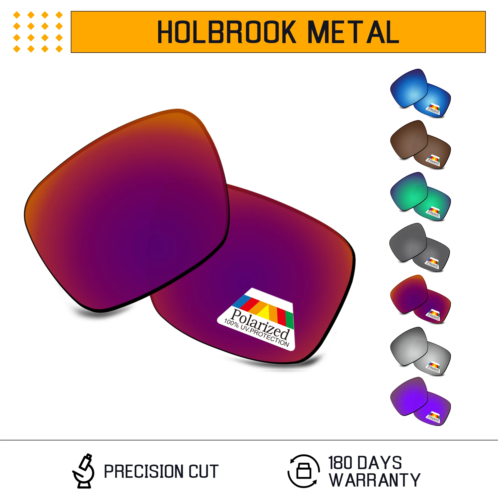 Rarayvix Polarized Replacement Lenses UV400 Protective for Oakley Holbrook Metal OO4123 55mm Sunglasses