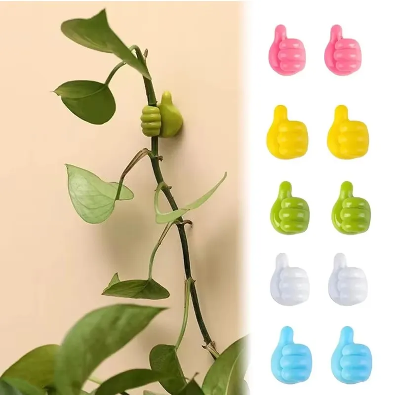 1/4pcs Hand-shaped Rubber Holder Glasses Cable Power Cord Charging Line Self Adhesive Mini Hook Car Organizer Gadget Decorations