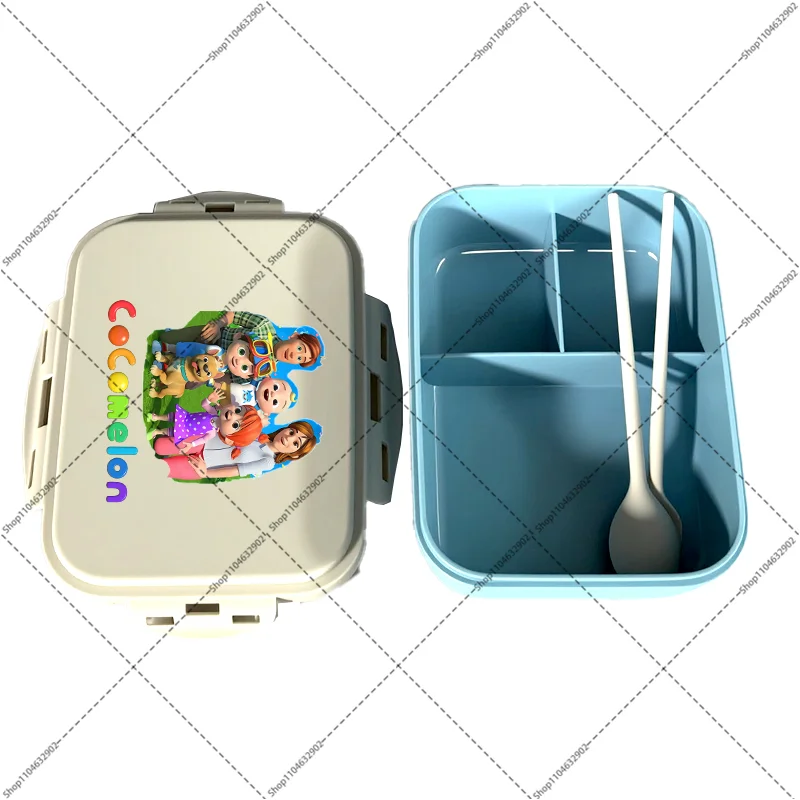 Cocomelons Cute Lunchbox Cartoon Anime Pattern Printed Bento Lunch Box Students Fashion Food Storage Containers Birthday Gifts