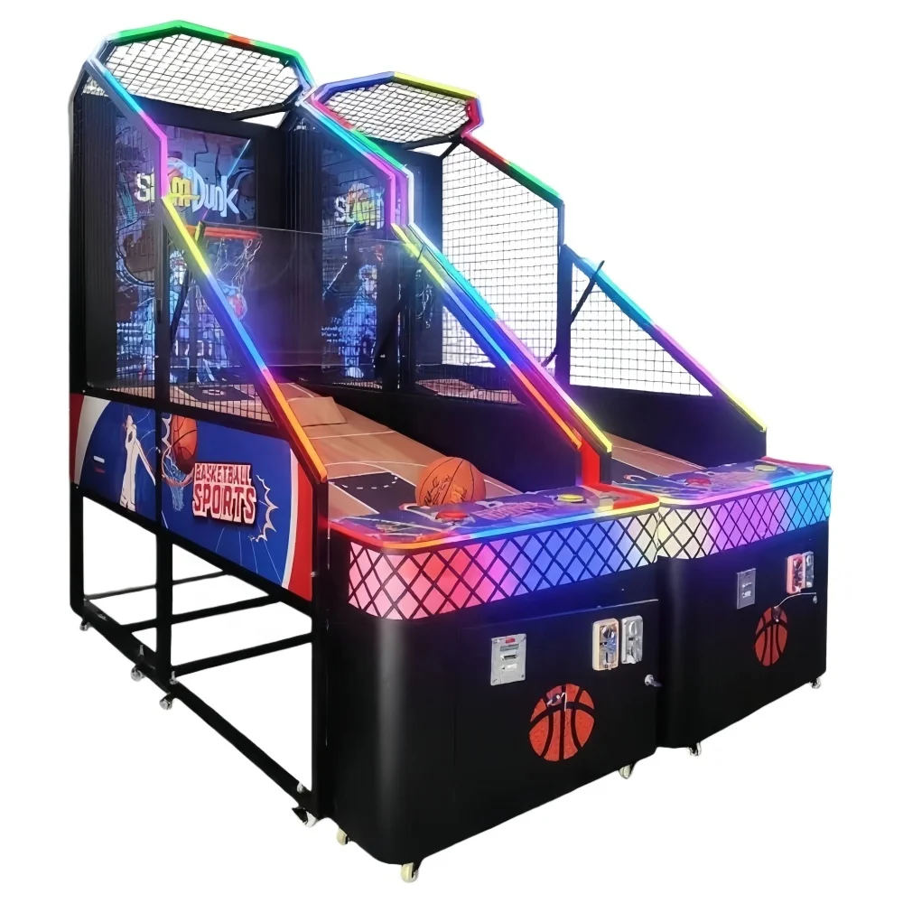 Indoor Amusement Coin Operated Street Sport Training Arcade Game Basketball Shooting Machinepromote sales